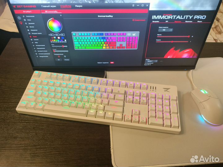 Клавиатура + мышь + коврик