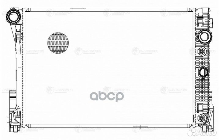 Радиатор 642*430*16 mercedes C (W 204) 07- M/A