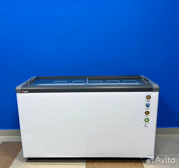 Морозильный ларь с прямым стеклом gellar FG 500C