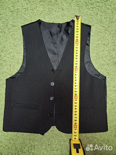 Пиджак школьный для мальчика р134 черный