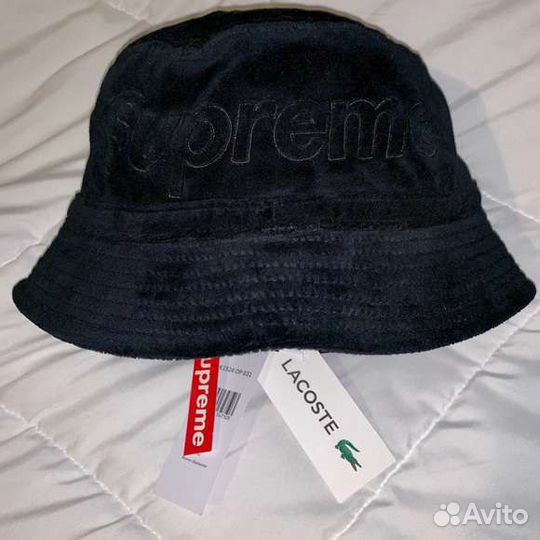 Supreme X Lacoste Veloure Crusher Bucket Hat