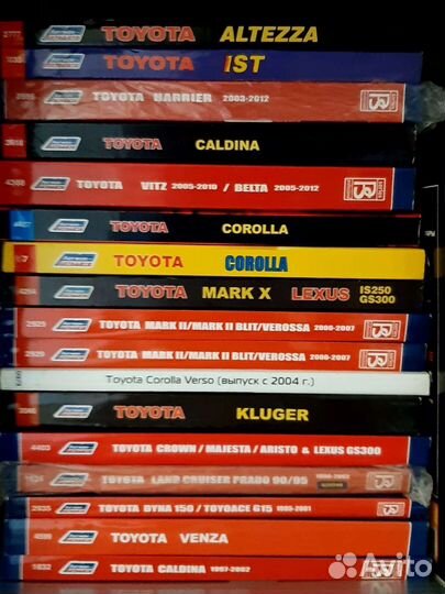 Автолитература на автомобили Toyota