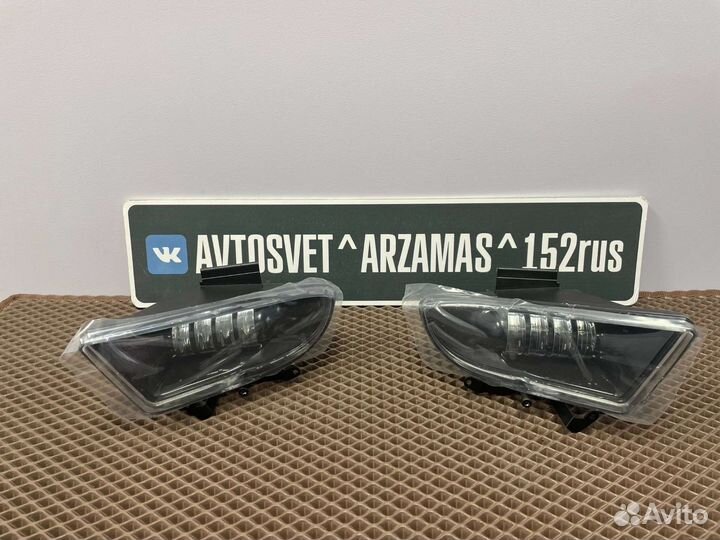 Светодиодные птф Хюндай Акцент 50w 1 режим белый