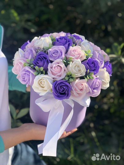 Букет из мыльных цветов