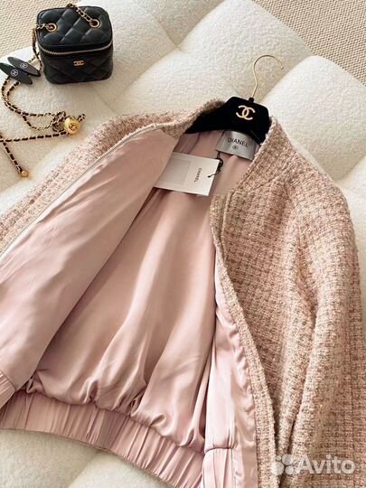 Твидовый жакет бомбер Chanel