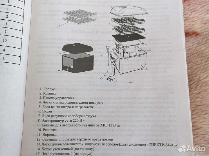 Инкубатор автомат спектр 84 (01)