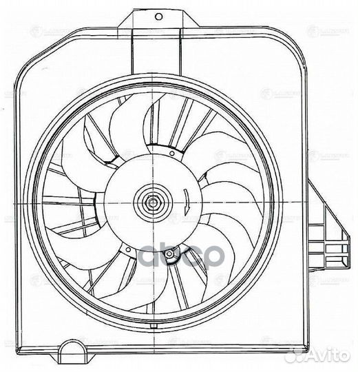 Электровентилятор кондиционера lfac0348 luzar