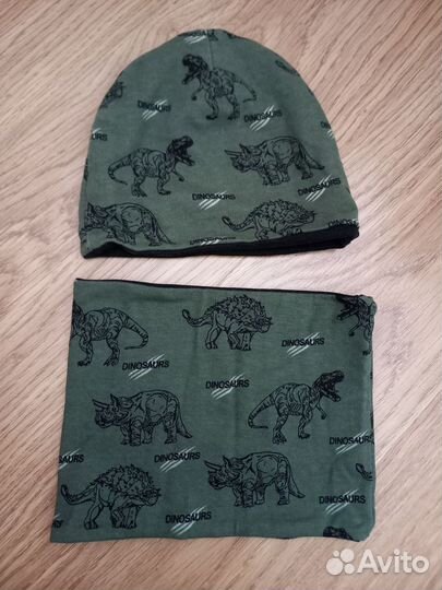 Шапка и снуд для мальчика 50-52