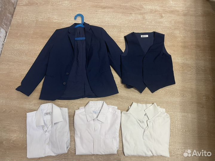 HM костюм пиджак жилетка брюки 134