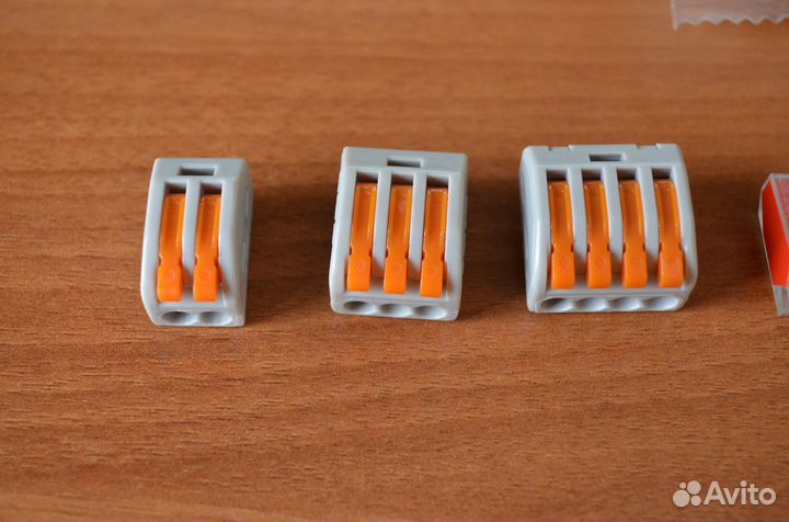 Аналог клемм wago 222, новые цена за 10 шт