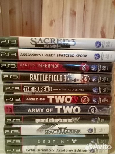 Лиц.диски на PS3,PS4,XboxOne