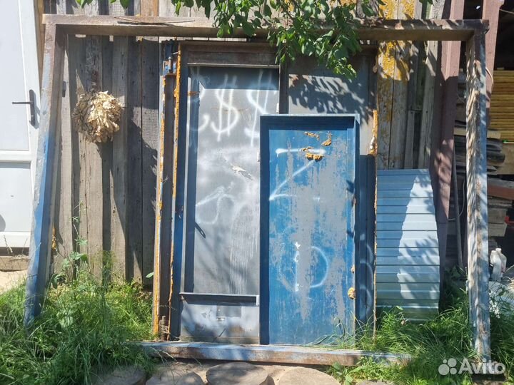 Ворота гаражные металлические бу