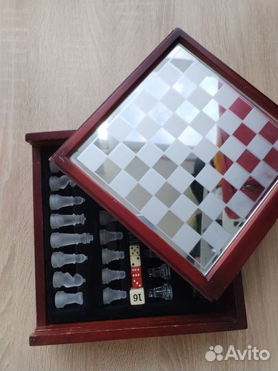 Набор шахматы, шашки, нарды 21*21