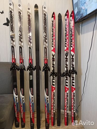 Лыжи беговые новые 160см и 170 см