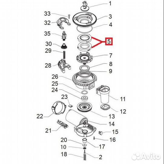Жернов керамический Saeco