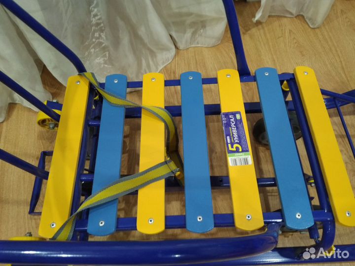 Санки Ника 5 Универсал с выдвижными колёсами. сост