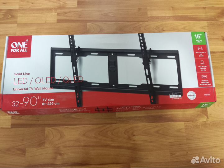 Кронштейн для тв наклонный One For All 32-90
