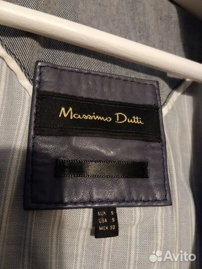 Куртка кожаная женская massimo dutti