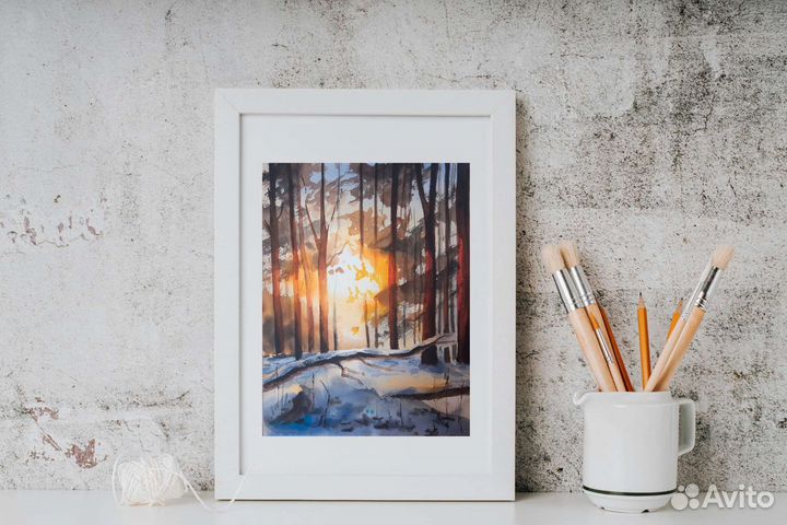 Картина акварель 