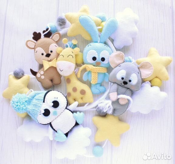 Мобиль из фетра