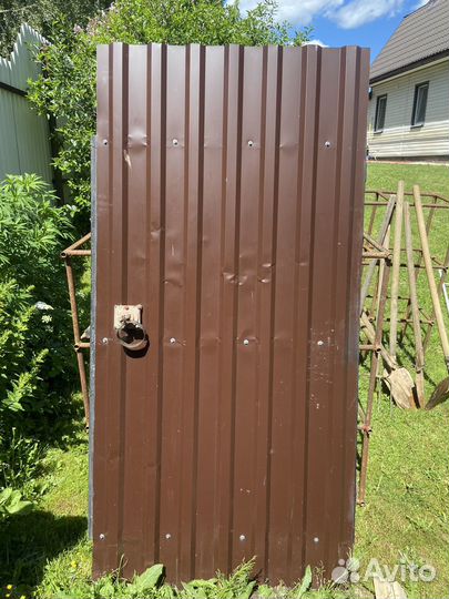 Ворота с калиткой бу