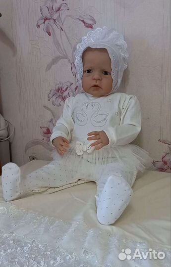 Кукла Реборн 60 см,ручной росписи