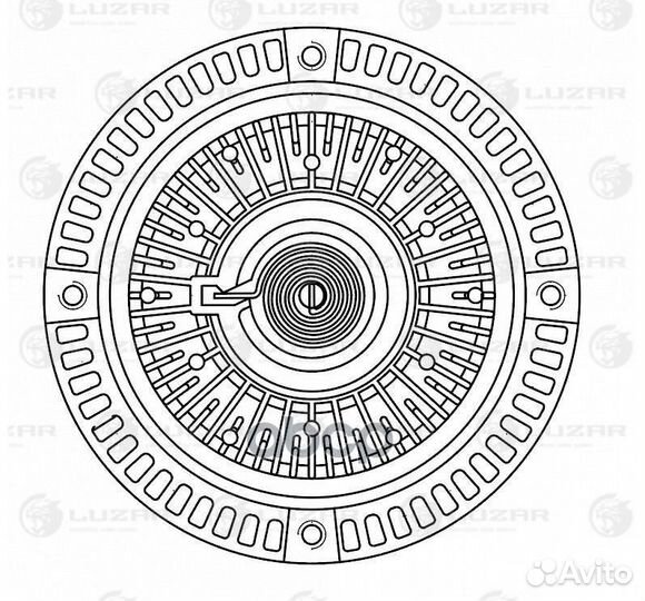 Муфта вязкост. Passat (B5) (96) /Audi A4 (B5)