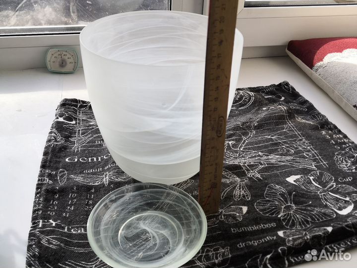 Горшок новый стекло