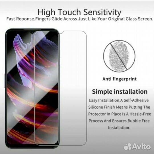 Закалённое стекло с защитой от царапин