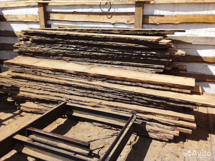 Доска необрезная дуб