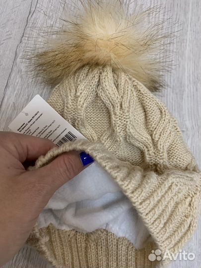 Комплект шапка, шарф, перчатки для девочки