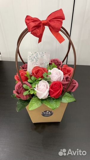 Мыльные букеты из роз, для мам и на любой праздник