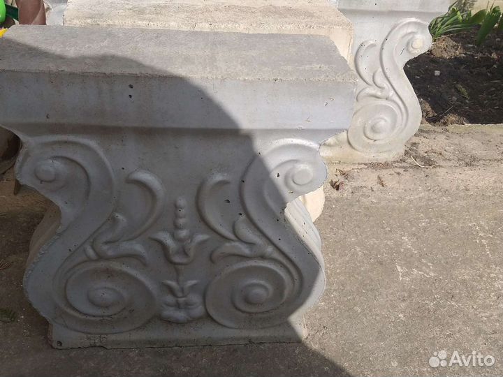 Скамейка садовая из бетона