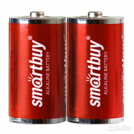 Батарейка SmartBuy C (LR14) алкалиновая (2шт)