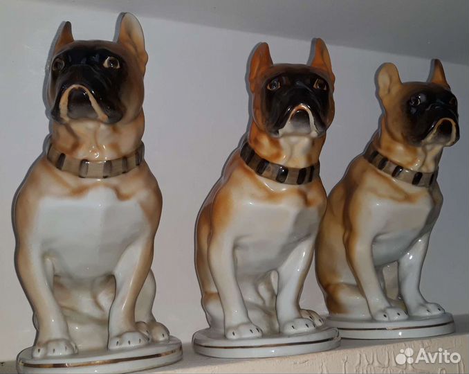 Фарфоровые статуэтки Боксёры-лфз