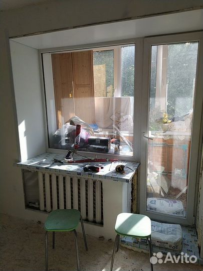 Ремонт окон/Откосы/Подоконики