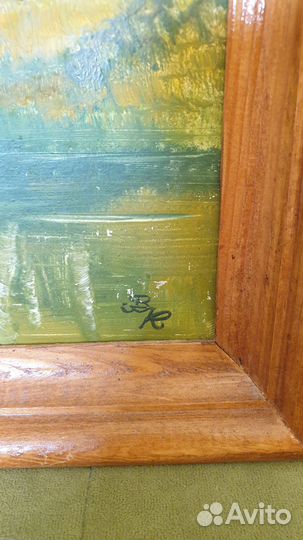 Картина маслом осенний пейзаж