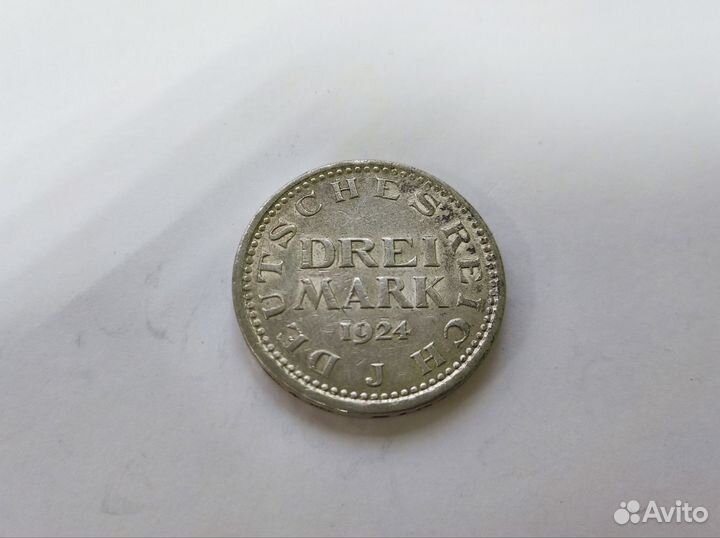 3 марки 1924 J Веймарская республика
