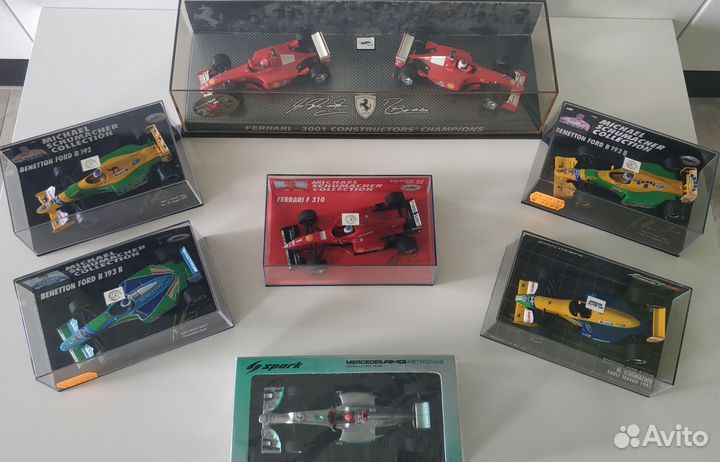 Модели 1 43 F1 Ferrari Mercedes M. Schumacher