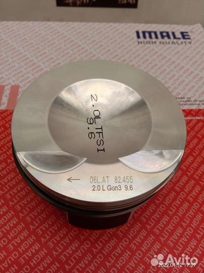 Поршни VW VAG Gen2 Gen3 2.0 tfsi 23мм CAW CNC CDN