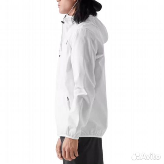 THE north face Men's Logo Hooded Windbreaker White (50 (L)