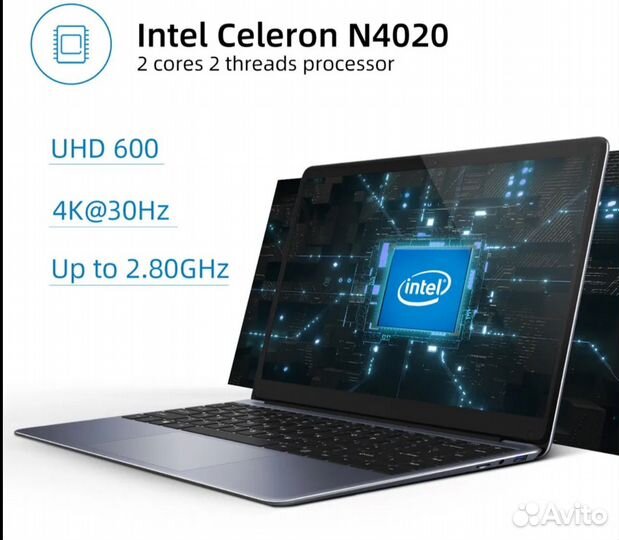 Ноутбук chuwi HeroBook Pro, 14,1, 8/256 гб SSD