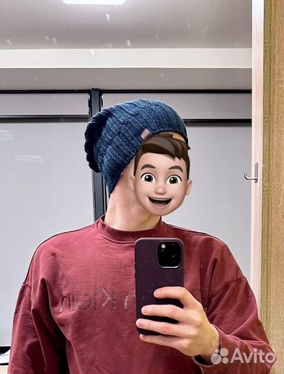 Мужская зимняя шапка шерсть ягненка