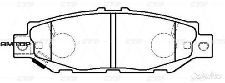CTR GK1077 Колодки тормозные CTR GK1077