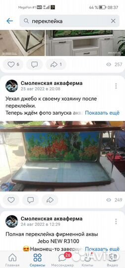 Новые аквариумы, ремонт, обслуживание