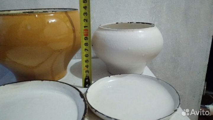 Чугунный горшок для печи СССР чугунок