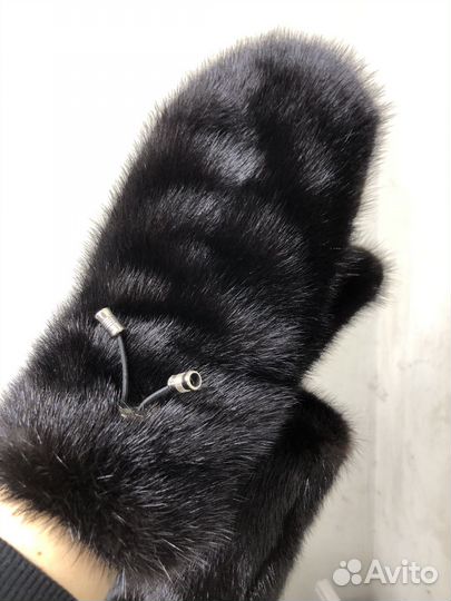 Варежки меховые женские натуральные