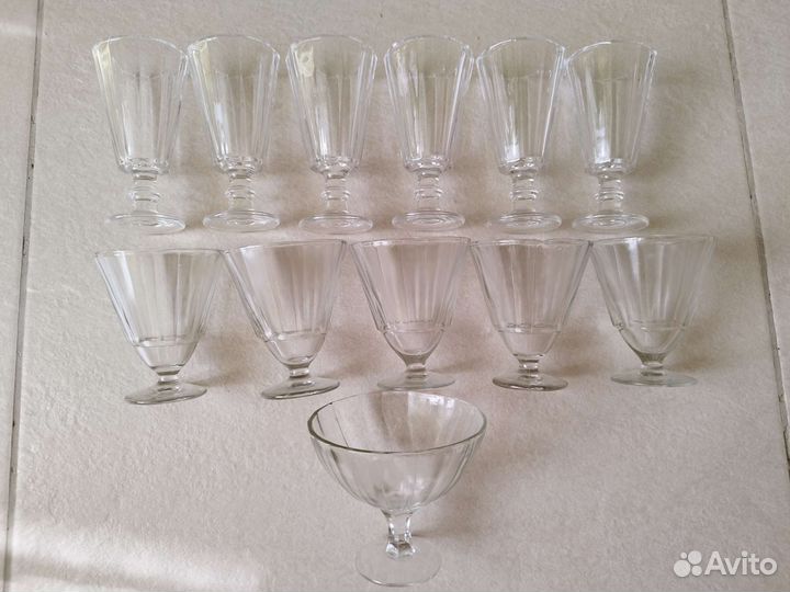 Лафитники, 11 штук