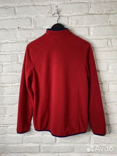 LL bean 1/3 ZIP fleece RED