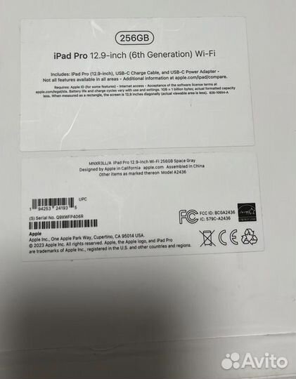 Apple iPad Pro 6 gen 12.9 M2 Wi-Fi 256 GB